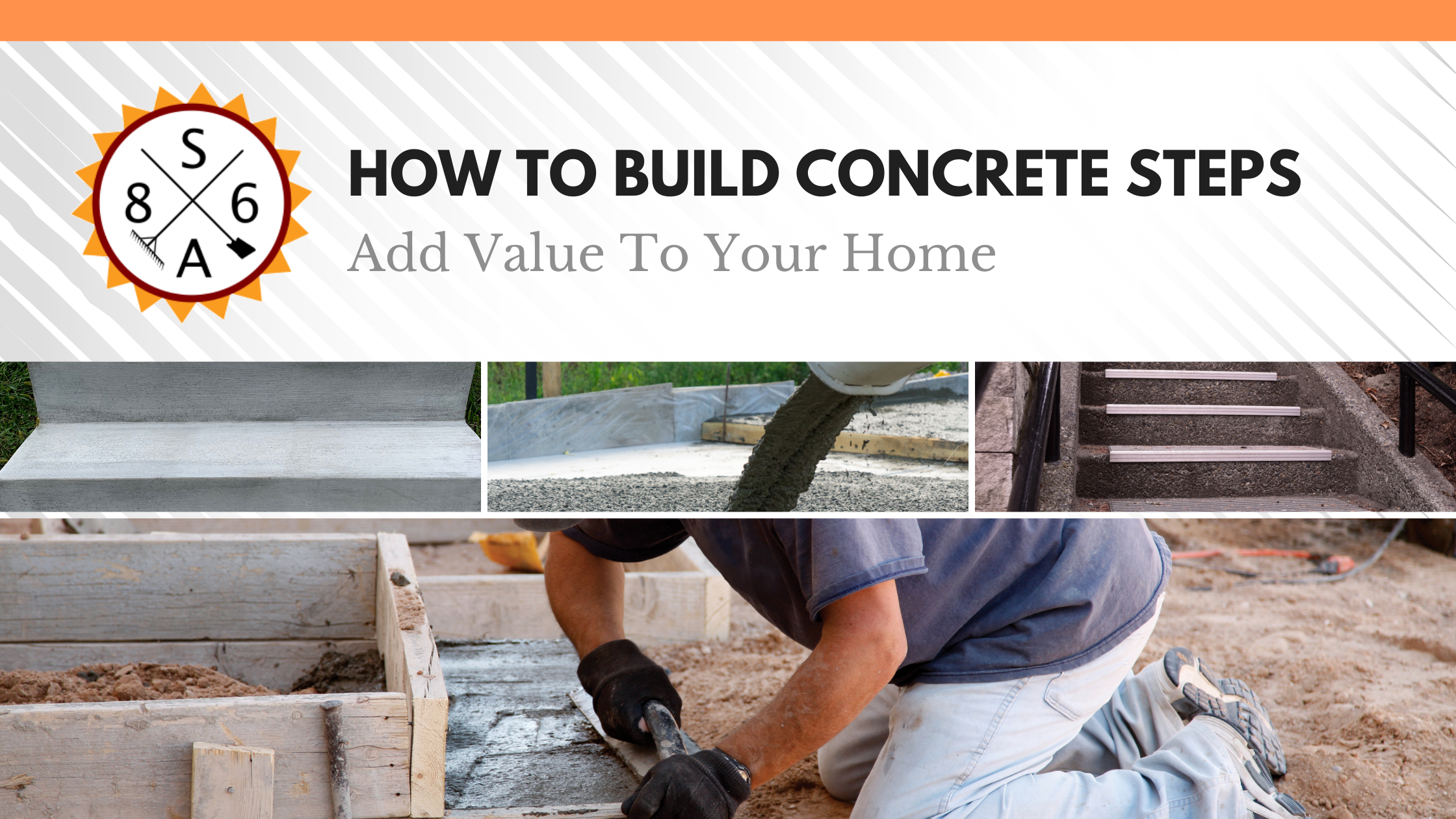 How to build concrete steps